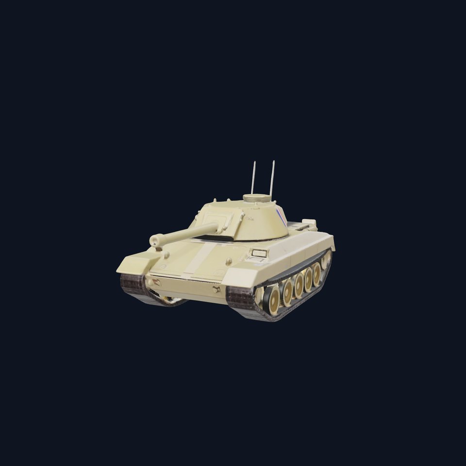 Olive Military Tank model pack